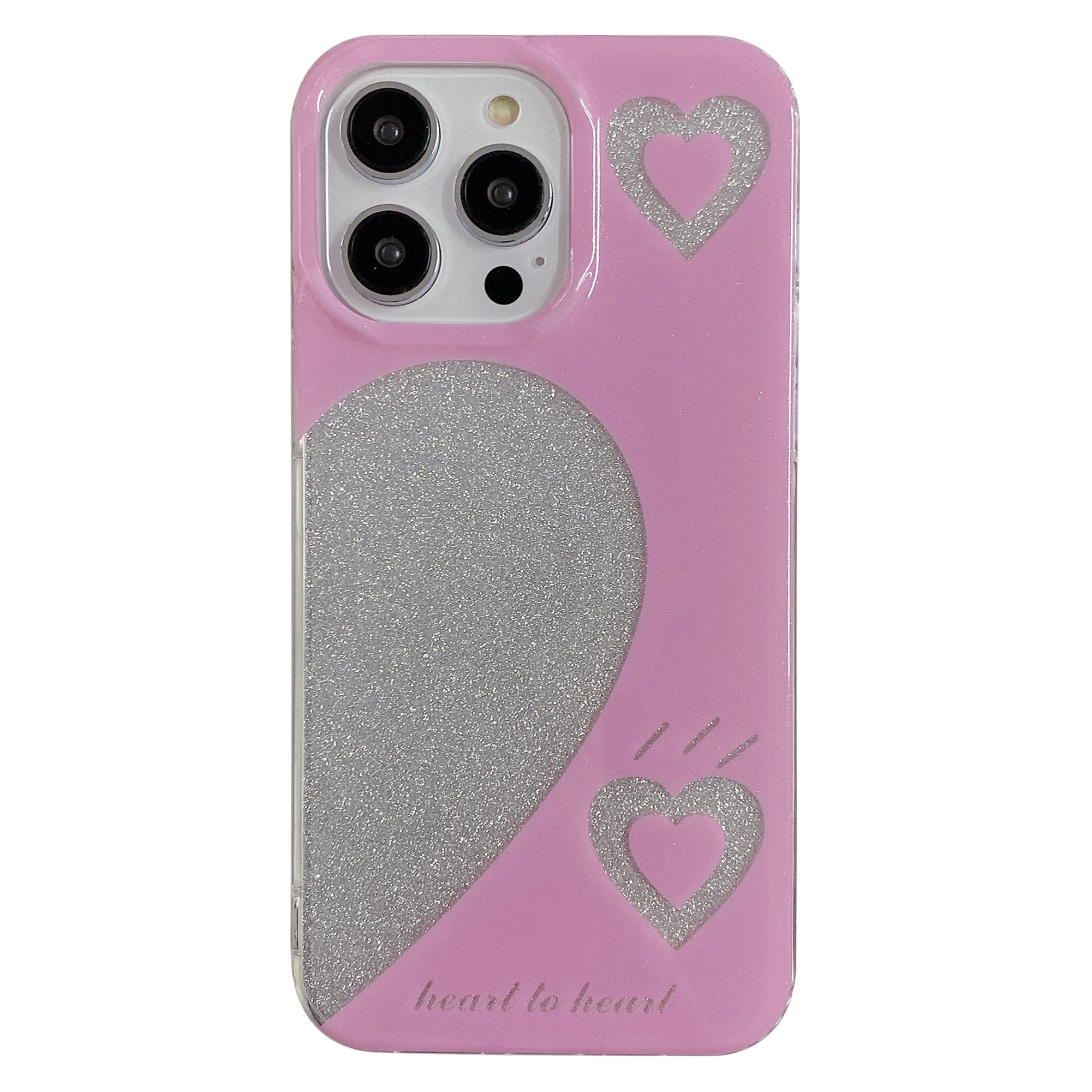 For iPhone 13 Pro Max 6.7 inch Back Cover IMD Glitter Powder Anti-drop Phone Protective Case