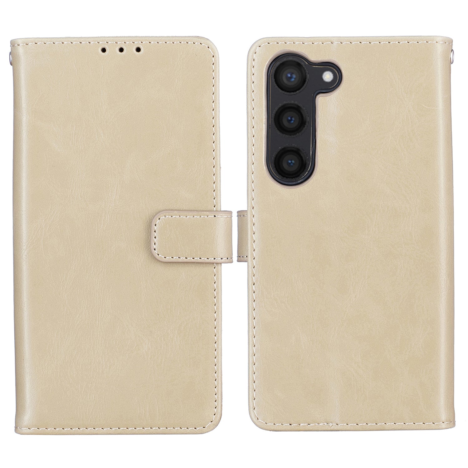 Stand Wallet Case for Samsung Galaxy S23 PU Leather Retro Crazy Horse Texture Phone Cover
