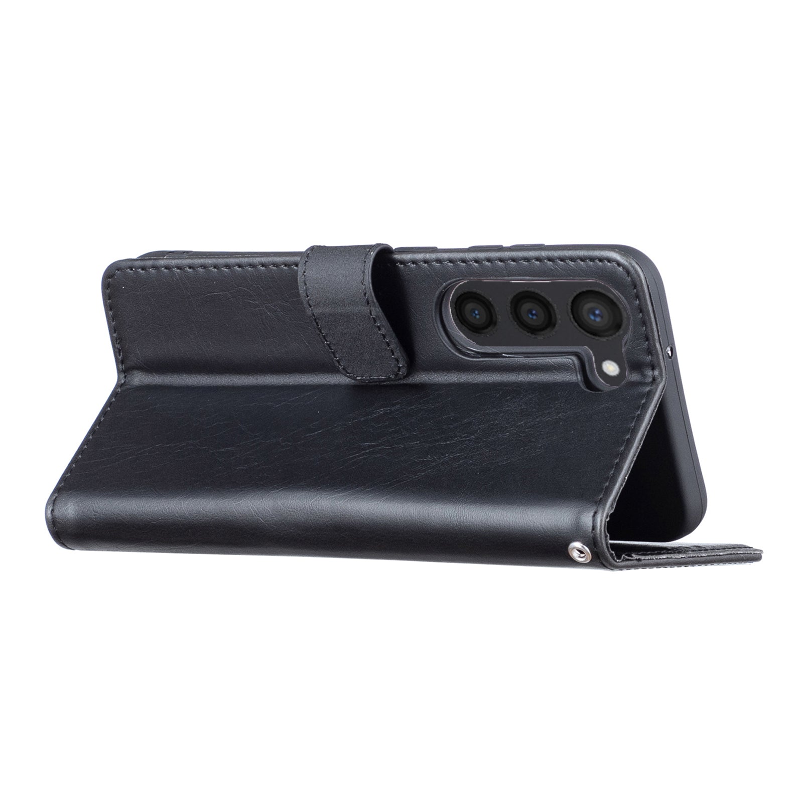 Phone Leather Case for Samsung Galaxy S23 Retro Crazy Horse Texture Cover with Stand Wallet