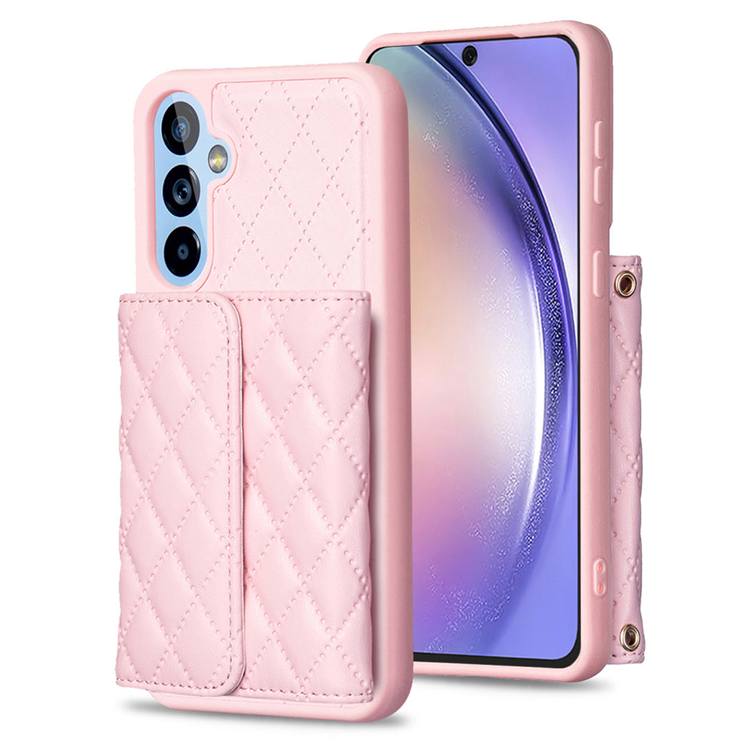 BF23-Style For Samsung Galaxy A54 5G Anti-Dust Phone Cover Kickstand PU Leather TPU Case with Horizontal Card Holder