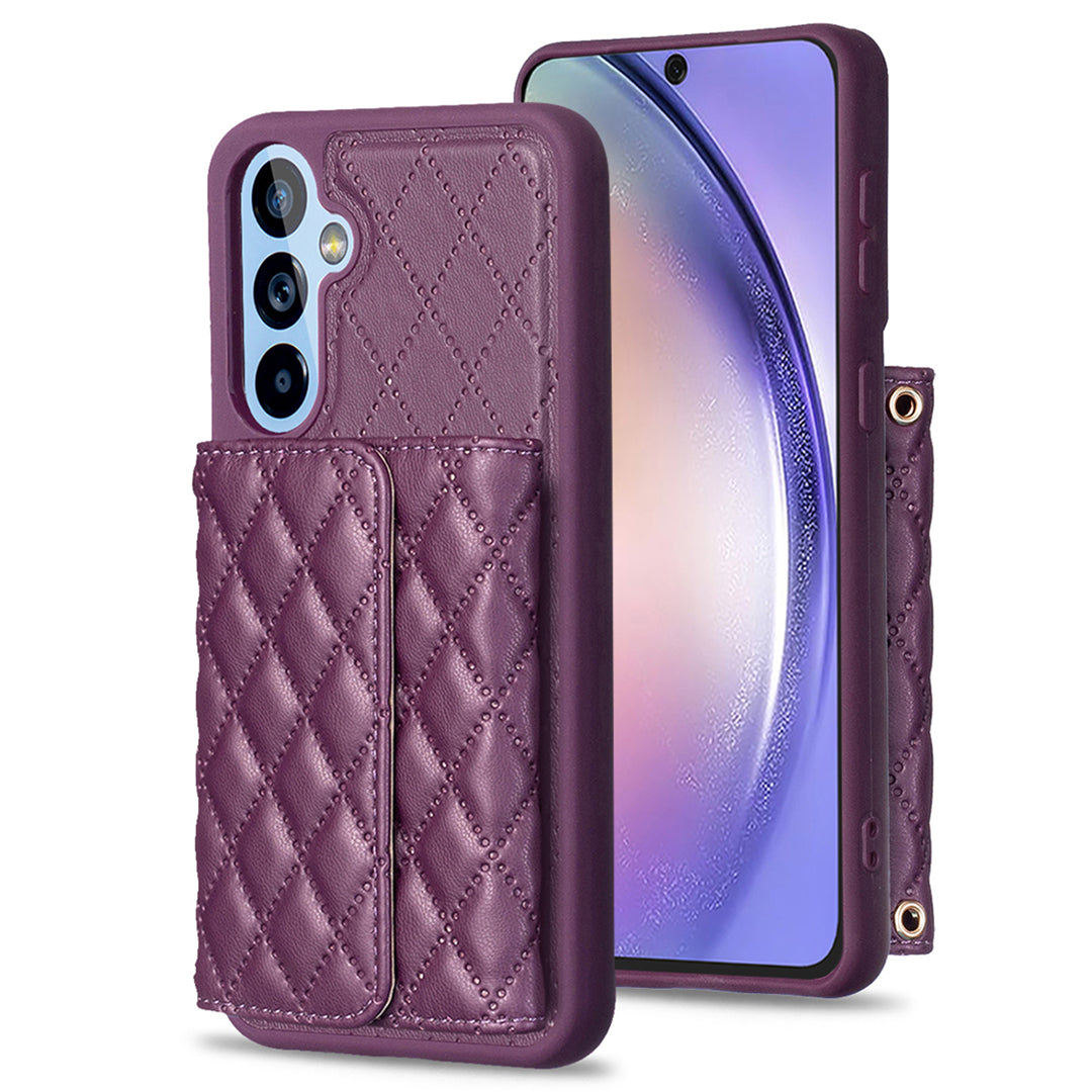 BF23-Style For Samsung Galaxy A54 5G Anti-Dust Phone Cover Kickstand PU Leather TPU Case with Horizontal Card Holder