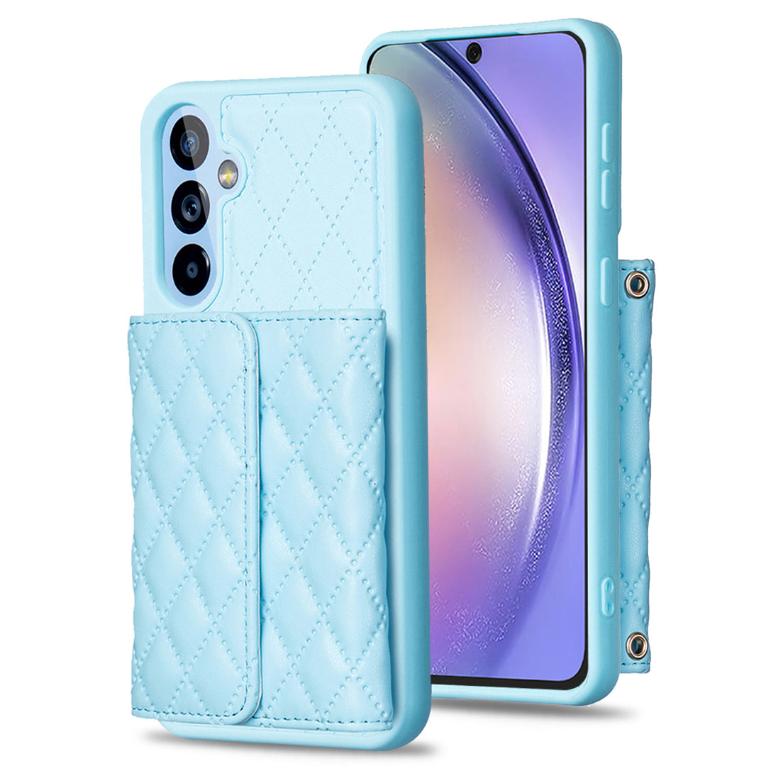 BF23-Style For Samsung Galaxy A54 5G Anti-Dust Phone Cover Kickstand PU Leather TPU Case with Horizontal Card Holder