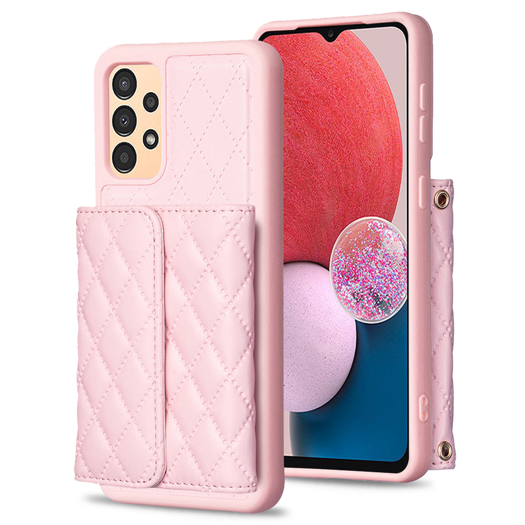 BF23-Style For Samsung Galaxy A13 5G / 4G PU Leather TPU Phone Case Kickstand Cover with Horizontal Card Holder