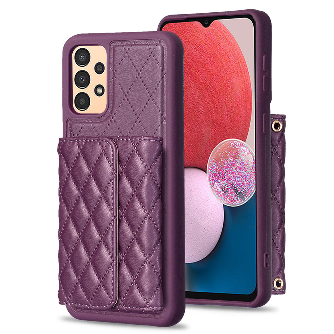 BF23-Style For Samsung Galaxy A13 5G / 4G PU Leather TPU Phone Case Kickstand Cover with Horizontal Card Holder