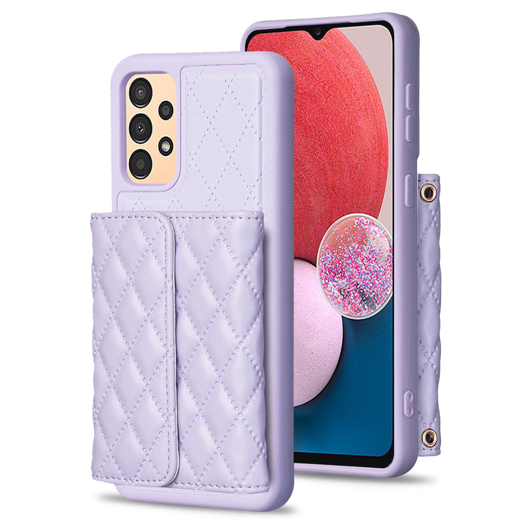 BF23-Style For Samsung Galaxy A13 5G / 4G PU Leather TPU Phone Case Kickstand Cover with Horizontal Card Holder