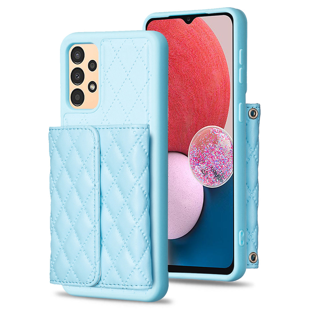 BF23-Style For Samsung Galaxy A13 5G / 4G PU Leather TPU Phone Case Kickstand Cover with Horizontal Card Holder