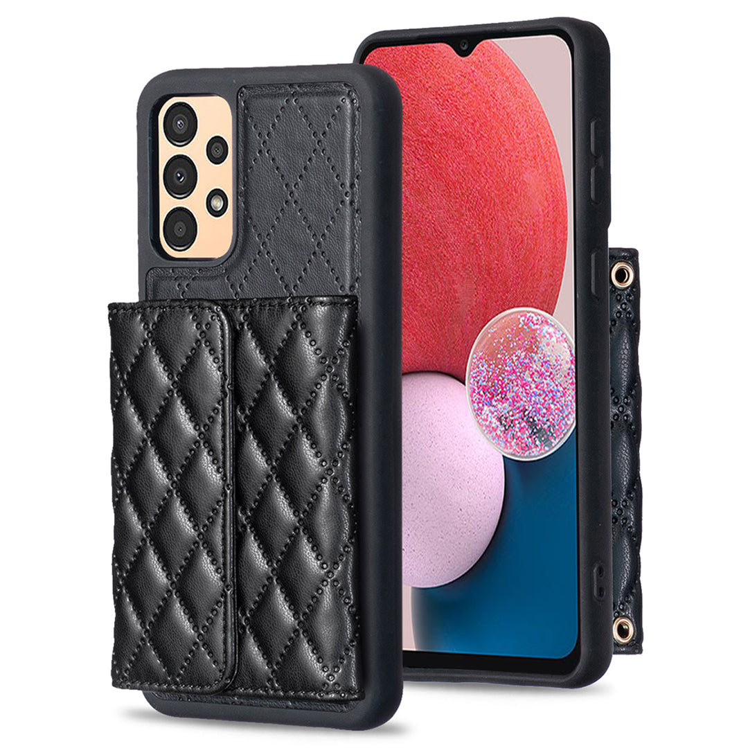 BF23-Style For Samsung Galaxy A13 5G / 4G PU Leather TPU Phone Case Kickstand Cover with Horizontal Card Holder