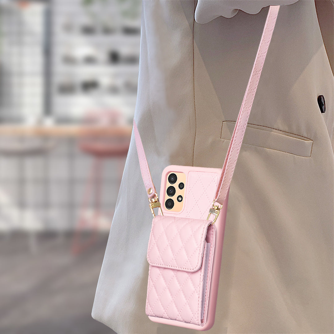 BF22-Style For Samsung Galaxy A13 4G / 5G Phone Case Card Holder Kickstand Leather TPU Cover