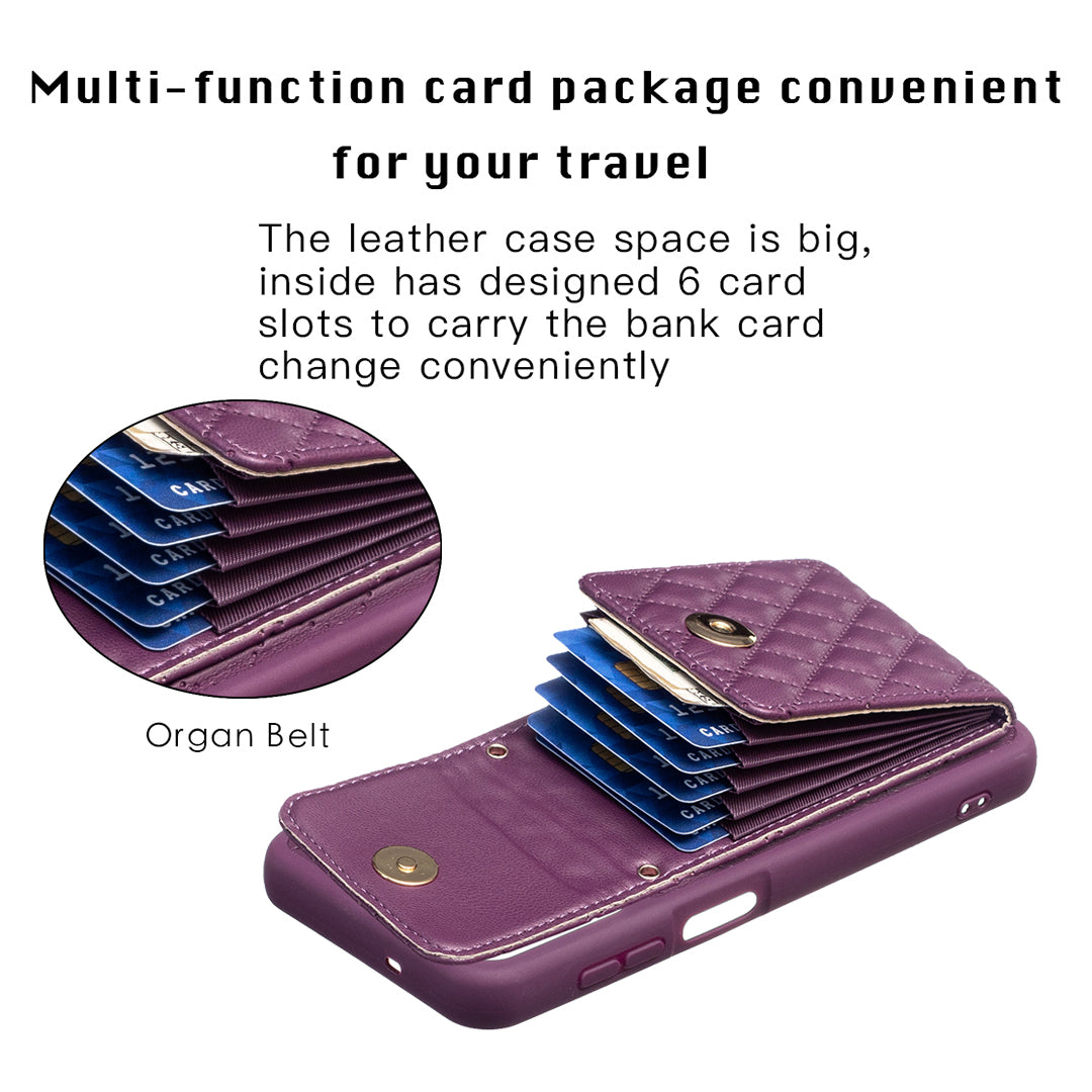 BF22-Style For Samsung Galaxy A13 4G / 5G Phone Case Card Holder Kickstand Leather TPU Cover