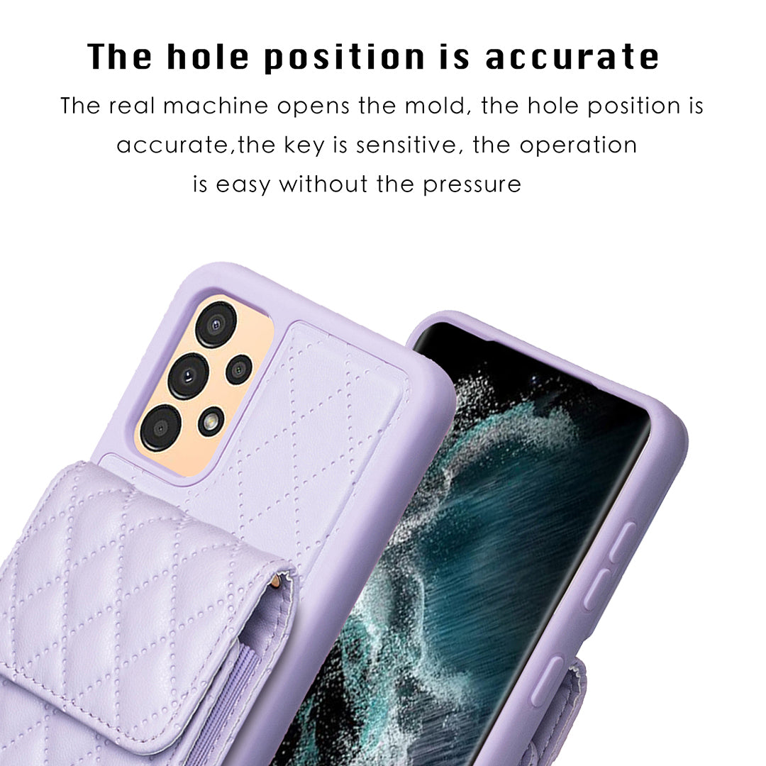 BF22-Style For Samsung Galaxy A13 4G / 5G Phone Case Card Holder Kickstand Leather TPU Cover