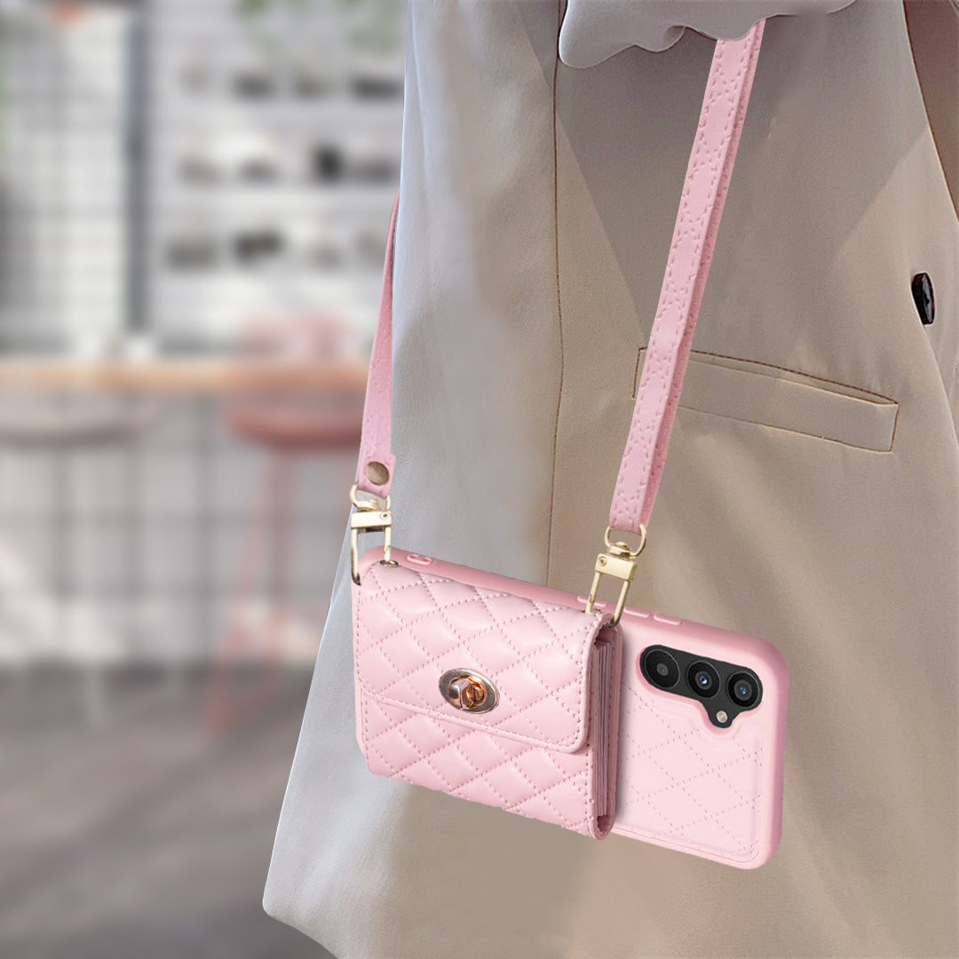 BF21-Style For Samsung Galaxy A34 5G Kickstand Phone Case PU Leather TPU Cover with Card Holder