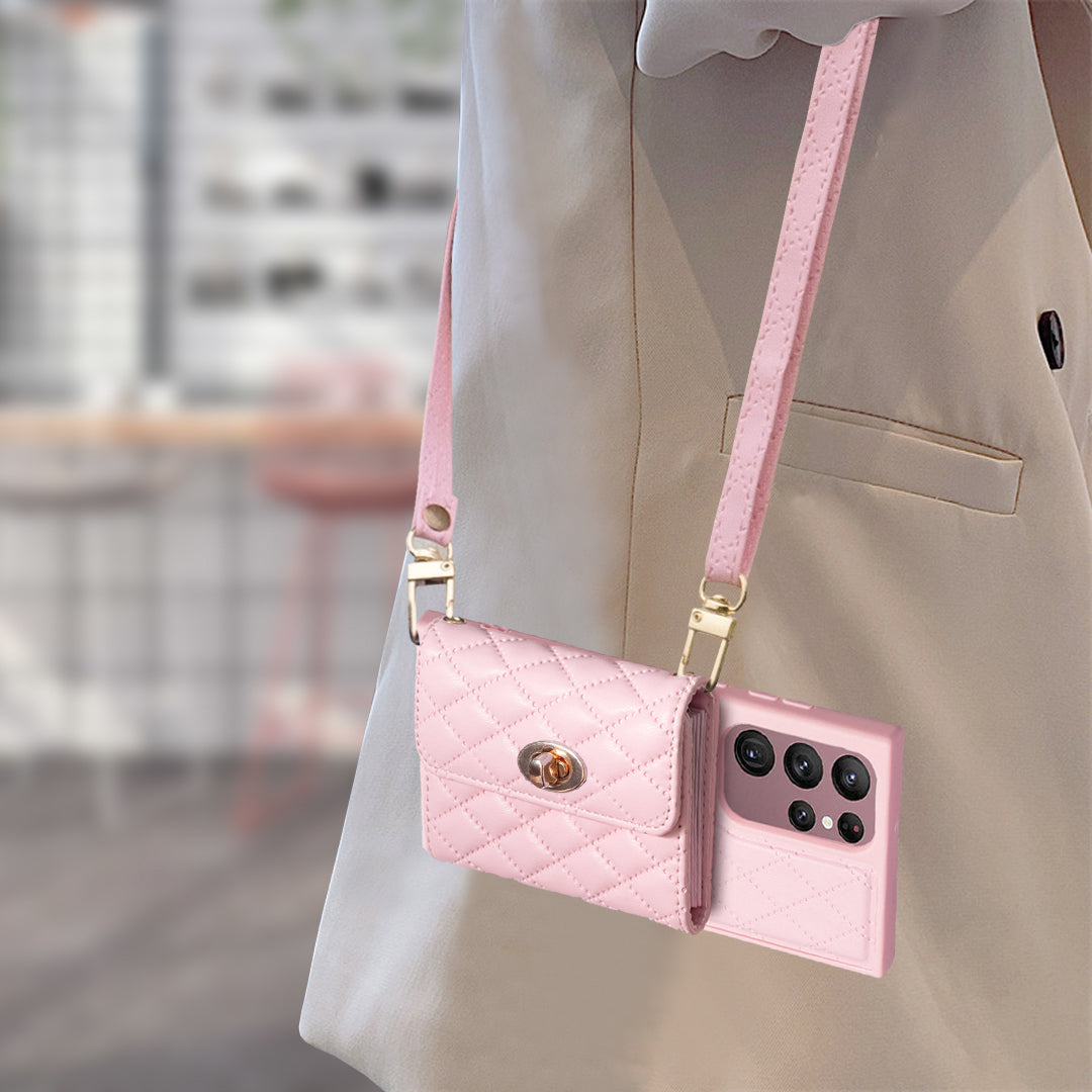 BF21-Style Phone Case for Samsung Galaxy S22 Ultra 5G Kickstand PU Leather TPU Cover with Card Holder