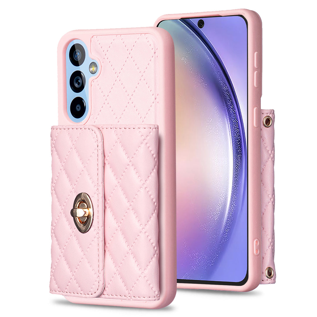 BF21-Style For Samsung Galaxy A54 5G Phone Case PU Leather TPU Cover with Kickstand and Card Holder