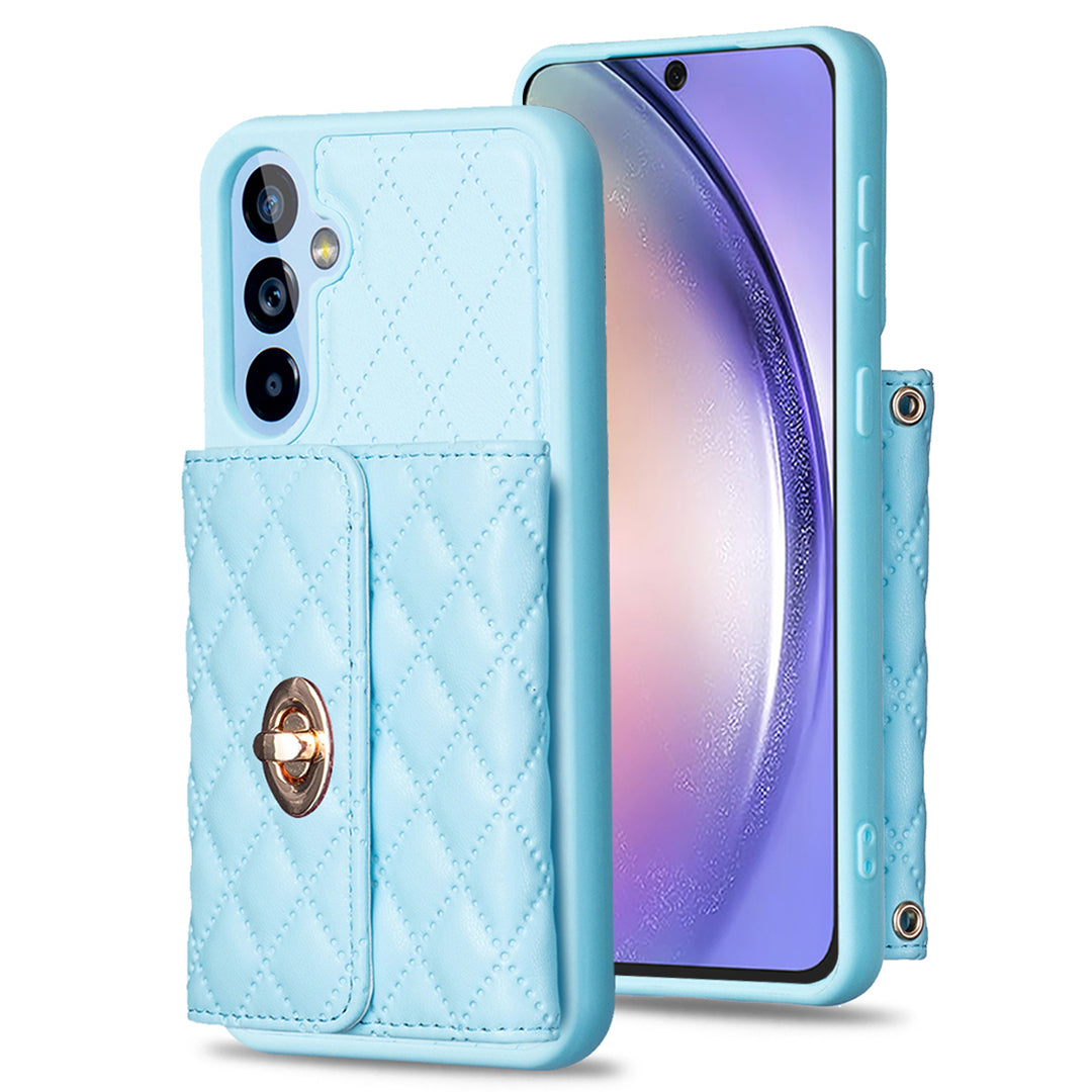 BF21-Style For Samsung Galaxy A54 5G Phone Case PU Leather TPU Cover with Kickstand and Card Holder