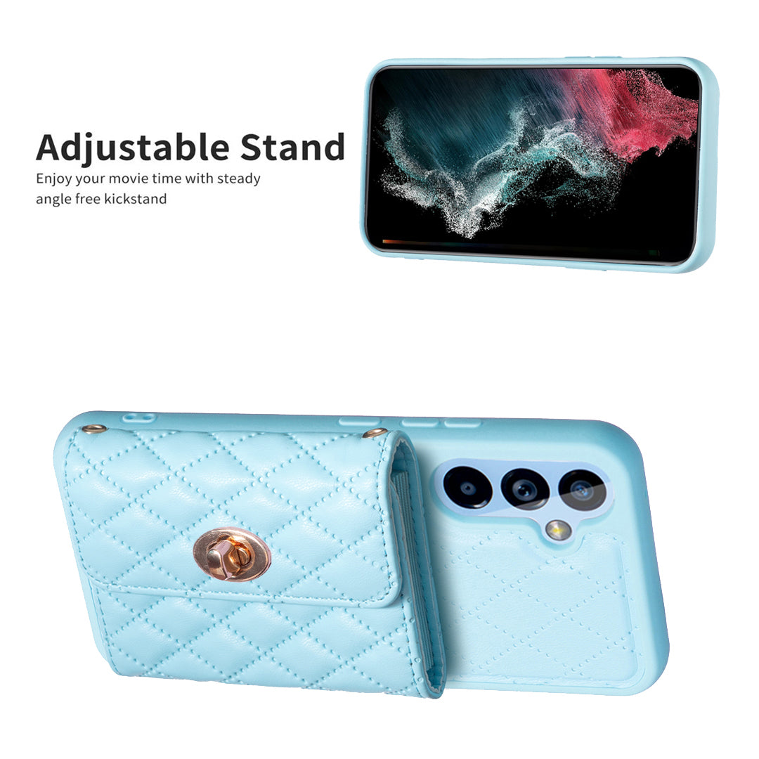 BF21-Style For Samsung Galaxy A54 5G Phone Case PU Leather TPU Cover with Kickstand and Card Holder