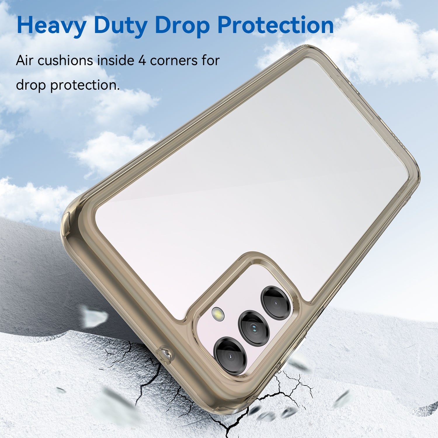 For Samsung Galaxy M14 5G Anti-Drop Phone Cover TPU Acrylic Dustproof Phone Case Shell