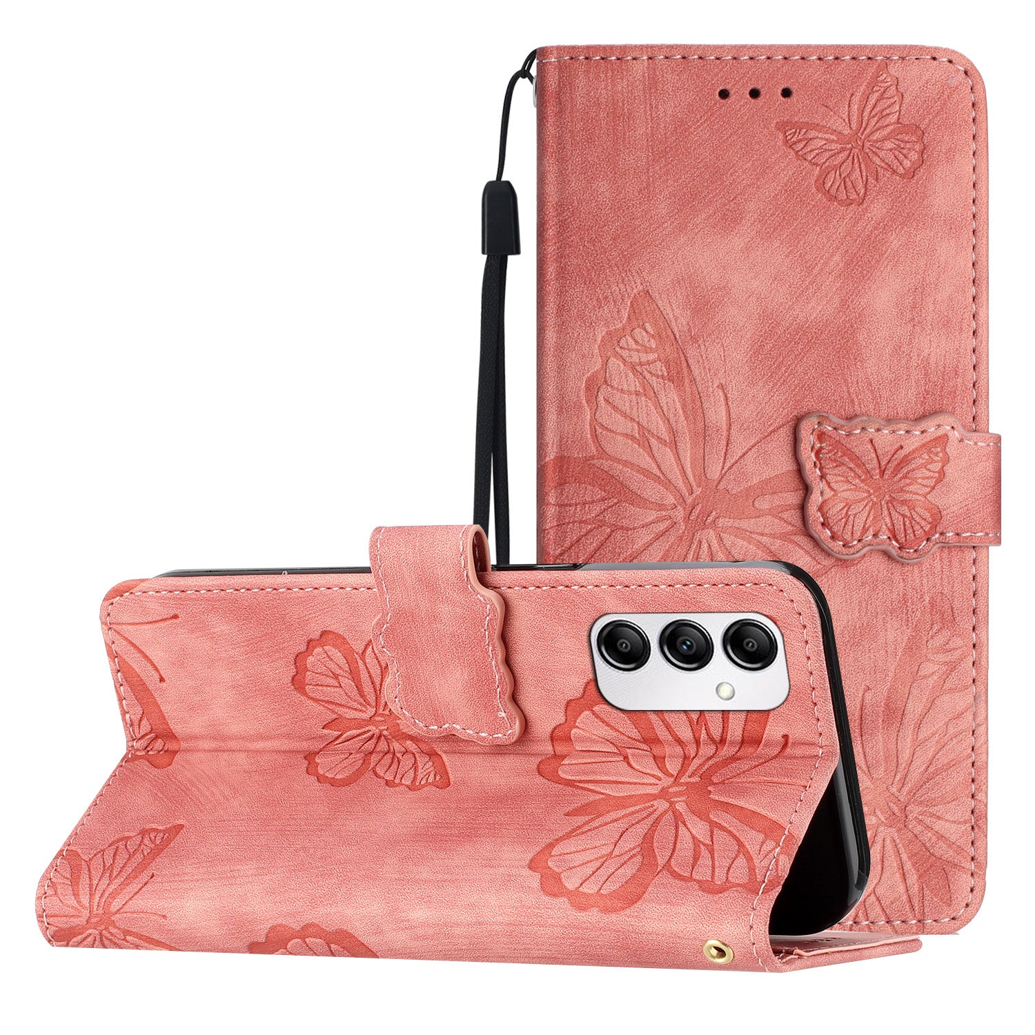 Til Samsung Galaxy A14 5G Anti-Drop Læder Flip Cover Skin-Touch Wallet Phone Cover