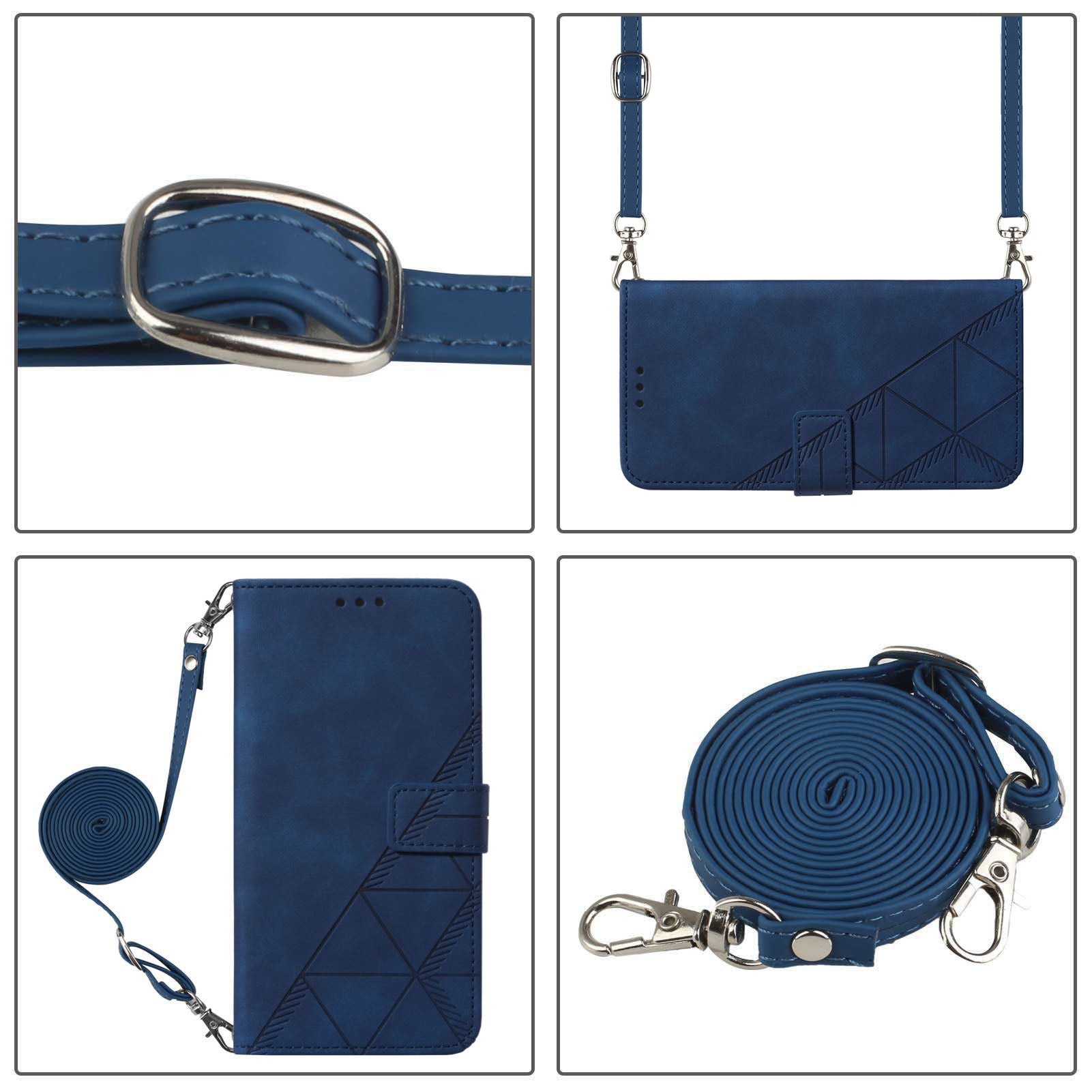 YB Imprinting Series-2 For Samsung Galaxy M14 5G Imprinted Lines Leather Wallet Phone Case with Foldable Stand
