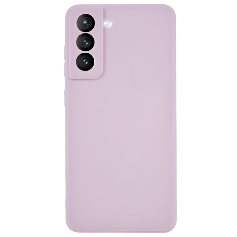 TPU Phone Case for Samsung Galaxy S21 FE 5G Shock-Absorption Precise Cutout Straight Edge Cover
