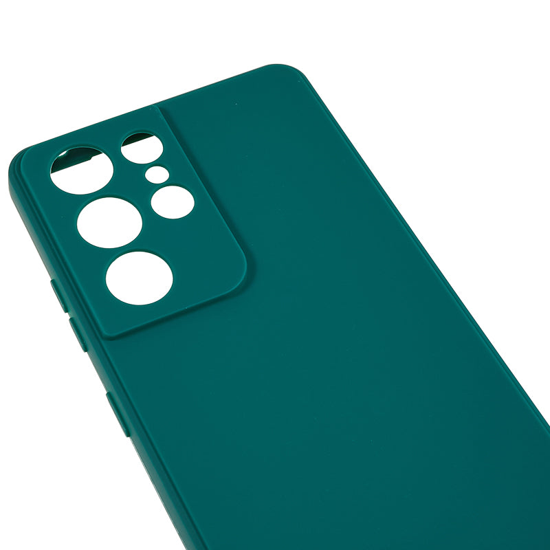 For Samsung Galaxy S21 Ultra 5G TPU Phone Case Straight Edge Anti-scratch Phone Cover