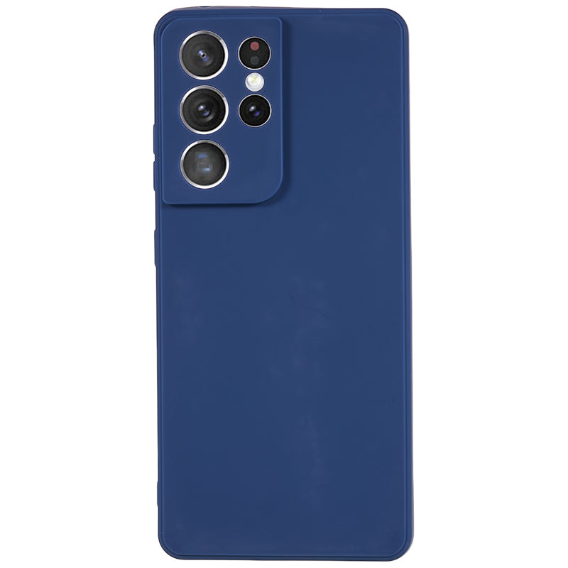 For Samsung Galaxy S21 Ultra 5G TPU Phone Case Straight Edge Anti-scratch Phone Cover