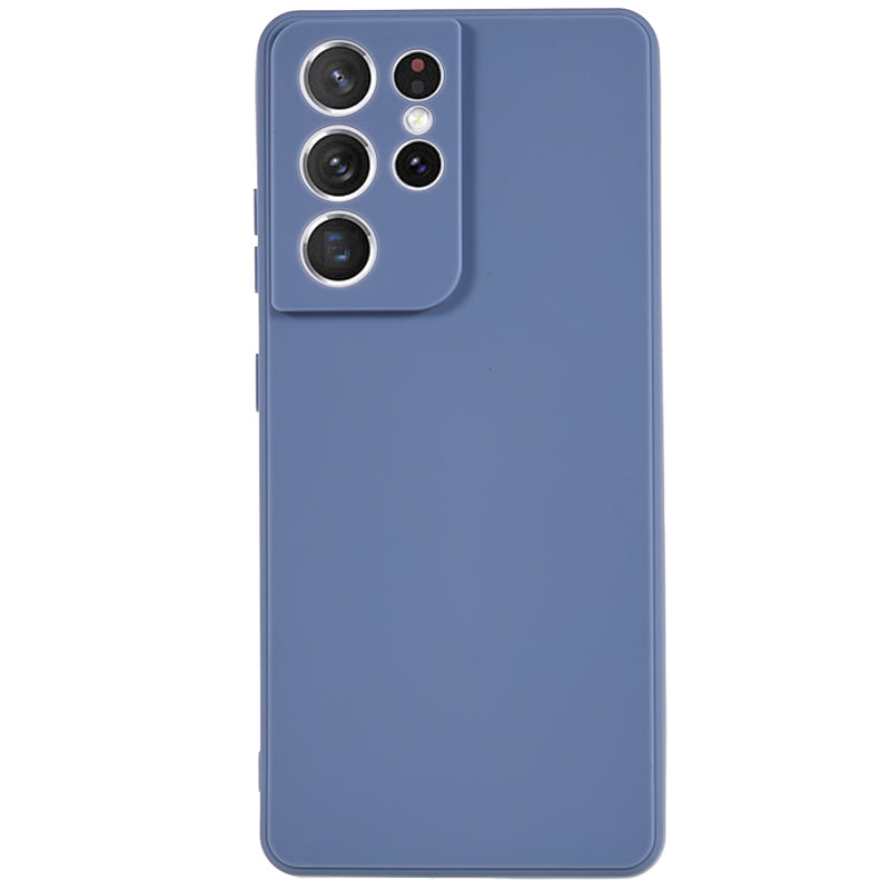 For Samsung Galaxy S21 Ultra 5G TPU Phone Case Straight Edge Anti-scratch Phone Cover