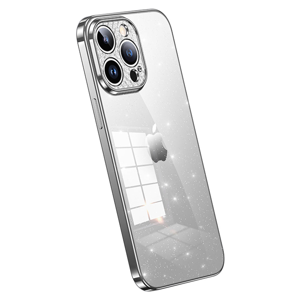 Pouzdro na telefon SULADA pro iPhone 14 Pro s drahokamovým dekorem TPU s třpytivým galvanickým pokovováním