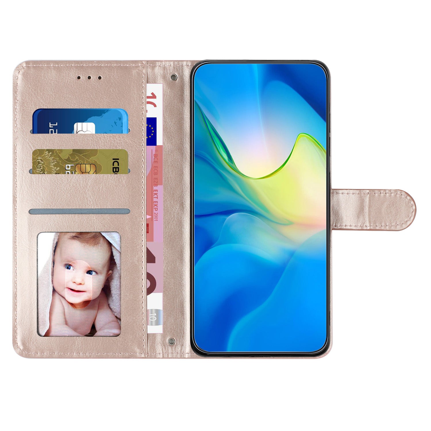 For Samsung Galaxy S23 Anti-Scratch Flip Stand PU Leather Wallet Shell Stitching Line Rhombus Texture Phone Case