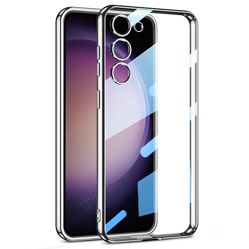 GKK For Samsung Galaxy S23 Electroplating Phone Case Clear TPU Drop Protection Cover