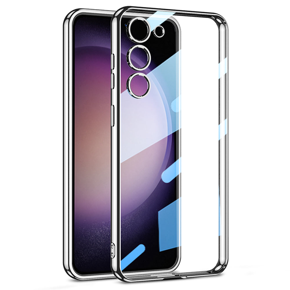 GKK For Samsung Galaxy S23 Electroplating Soft TPU Case Camera Protection Clear Phone Cover