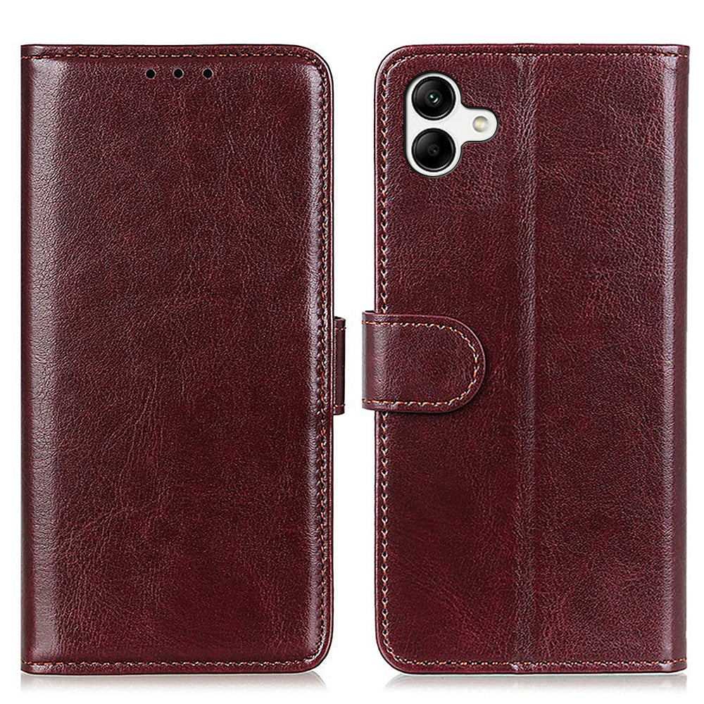 For Samsung Galaxy F14 5G PU Leather Crazy Horse Texture Cellphone Case Phone Cover Wallet
