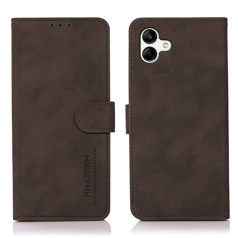 KHAZNEH For Samsung Galaxy F14 5G Textured PU Leather TPU Phone Case Wallet Stand Flip Phone Cover