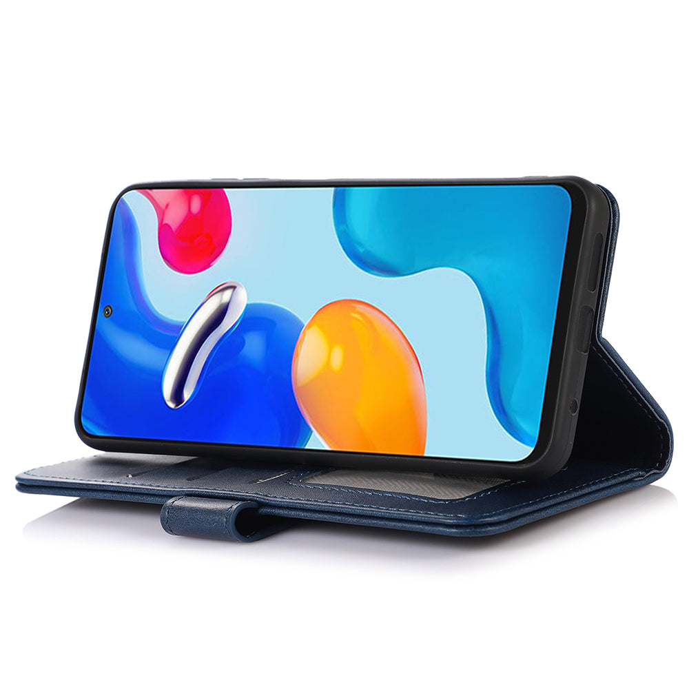 Pouzdro na stojánek na telefon pro Samsung Galaxy F14 5G PU kožená peněženka z hovězí kůže Texture Cover