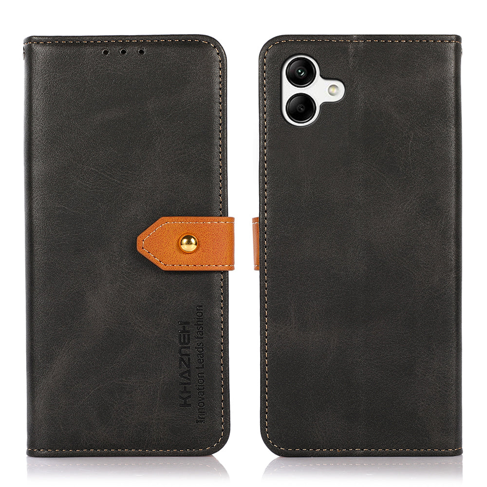 KHAZNEH For Samsung Galaxy F14 5G Leather Wallet Phone Case Cowhide Texture Stand Phone Cover