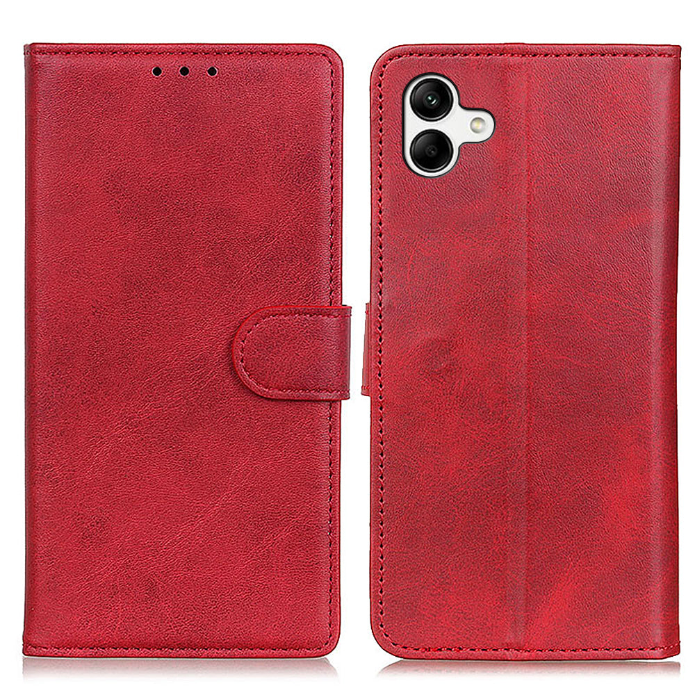 Phone Case for Samsung Galaxy F14 5G PU Leather Cowhide Texture Wallet Stand Flip Shell Cover