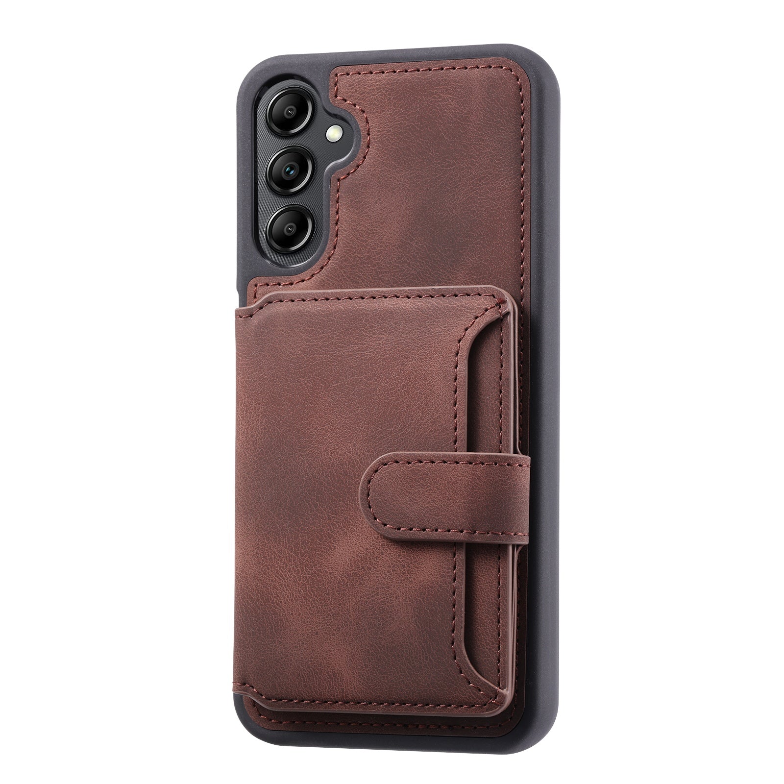 Til Samsung Galaxy A24 4G Kickstand RFID-blokerende telefontaske PU-læderbelagt TPU-pung bagcover