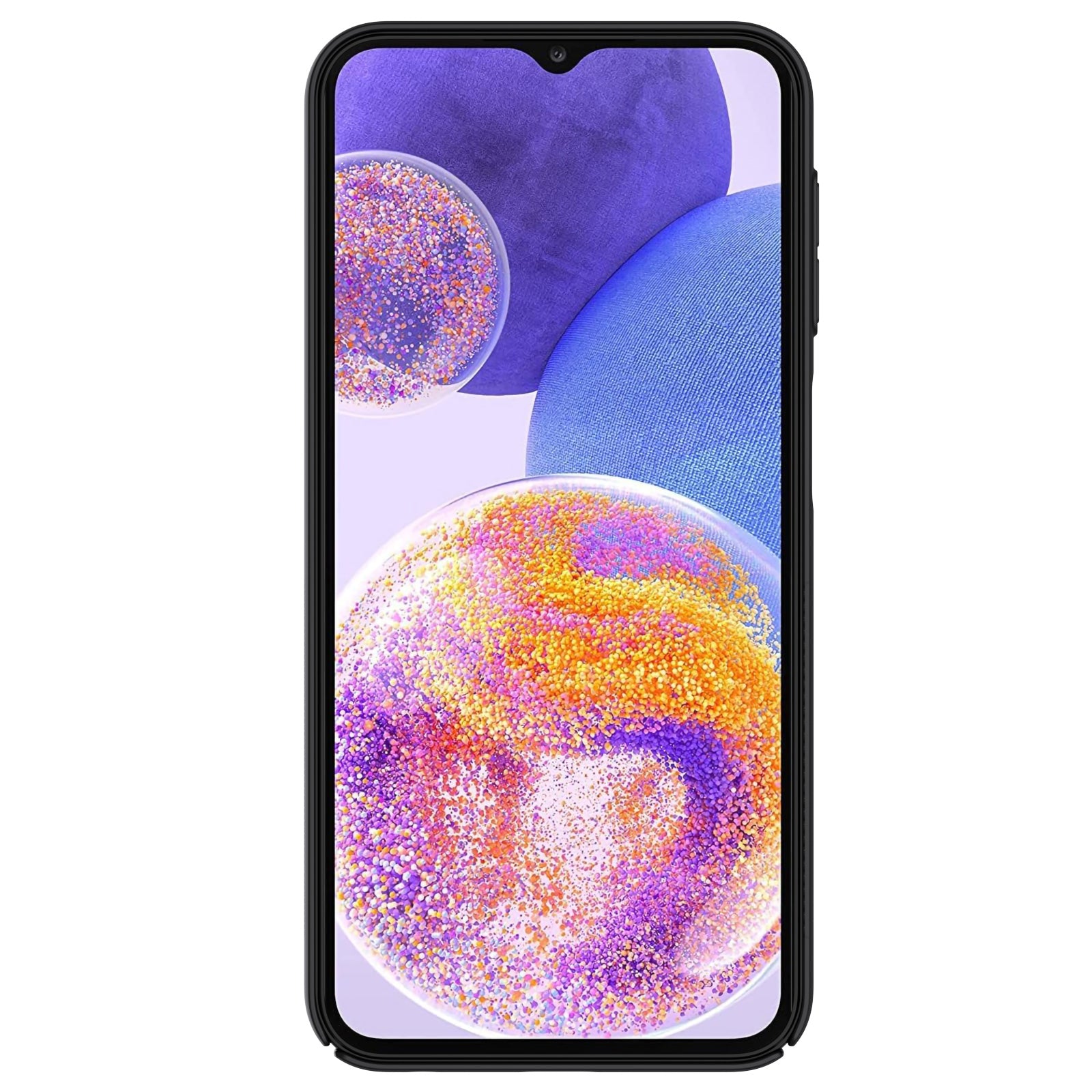 NILLKIN Frosted Shield for Samsung Galaxy A24 4G PC Phone Case Matte Shockproof Defender Cover - Black