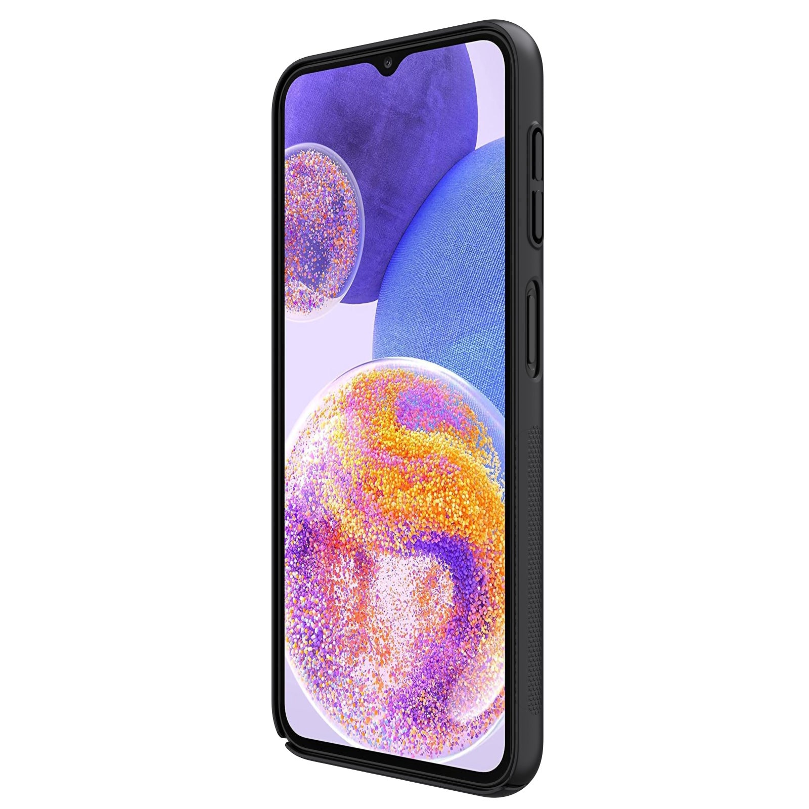 NILLKIN Frosted Shield for Samsung Galaxy A24 4G PC Phone Case Matte Shockproof Defender Cover - Black