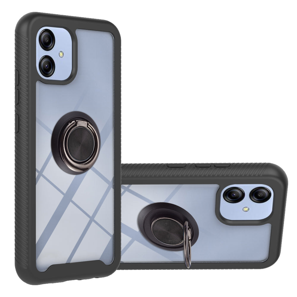 YB PC Series-5 Kickstand Phone Case for Samsung Galaxy A04e 4G / A03 (164.2 x 75.9 x 9.1mm) 2-in-1 PC TPU Protective Cover