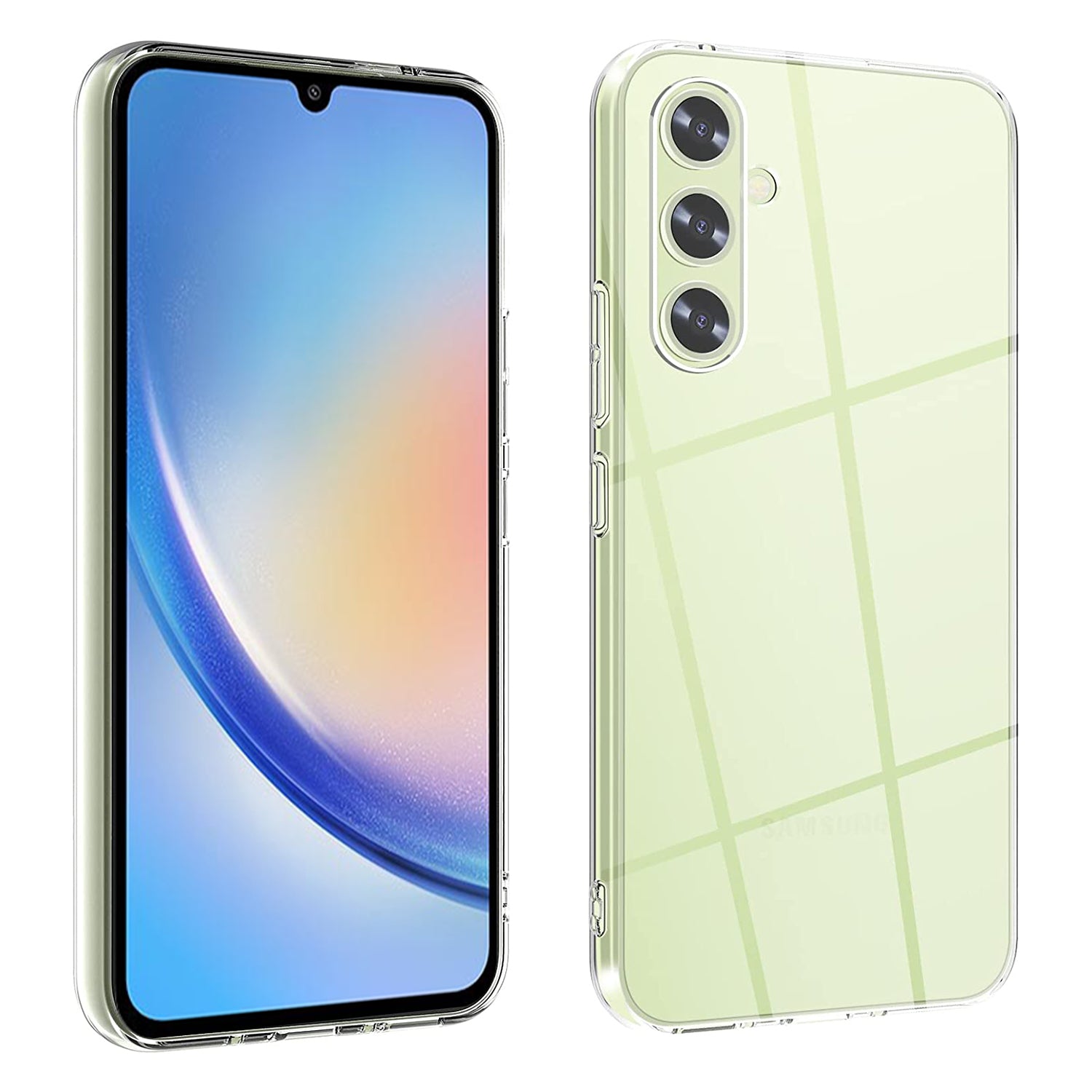 For Samsung Galaxy A34 5G Soft TPU Phone Case High Transparency Anti-fingerprint Protective Phone Cover