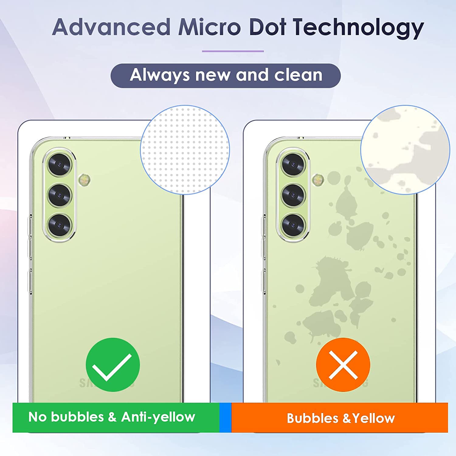 For Samsung Galaxy A54 5G Phone TPU Case Anti-fingerprint Anti-scratch Transparent Phone Cover