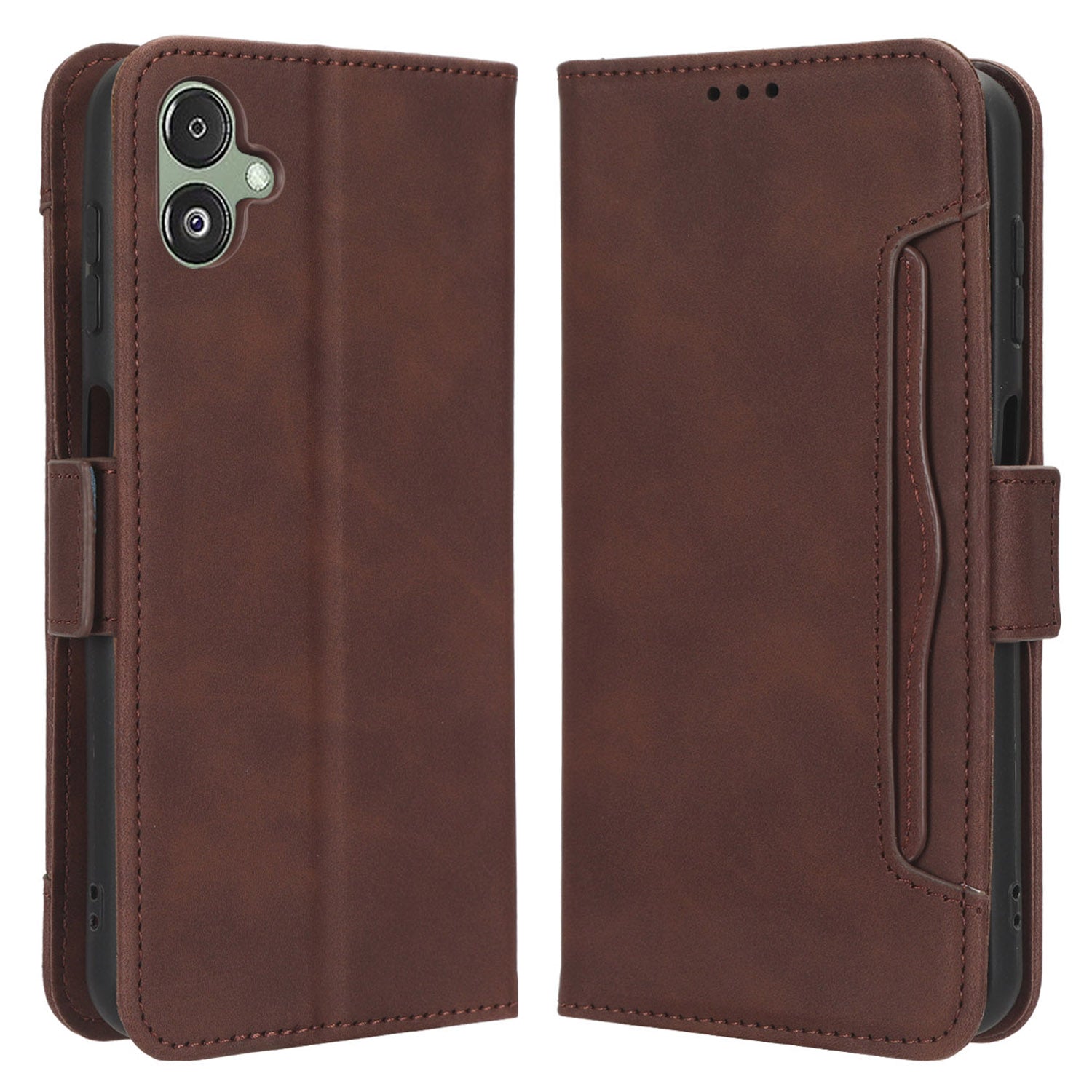 For Samsung Galaxy F14 5G Phone Case Wallet Stand Multiple Card Slots PU Leather Phone Cover