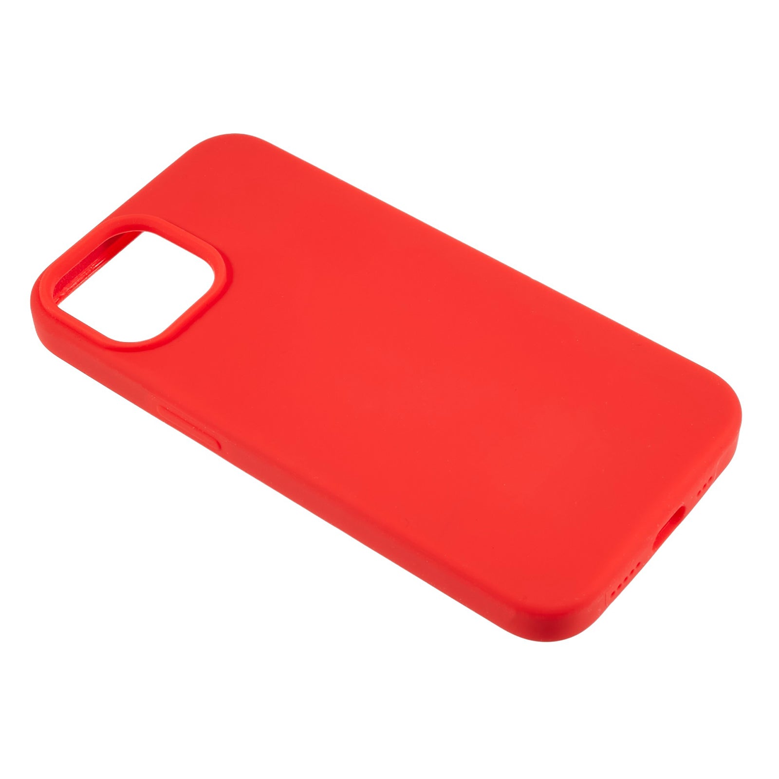 For iPhone 13 6.1 inch Shockproof Liquid Silicone Phone Case Back Protective Cover with Soft Lining