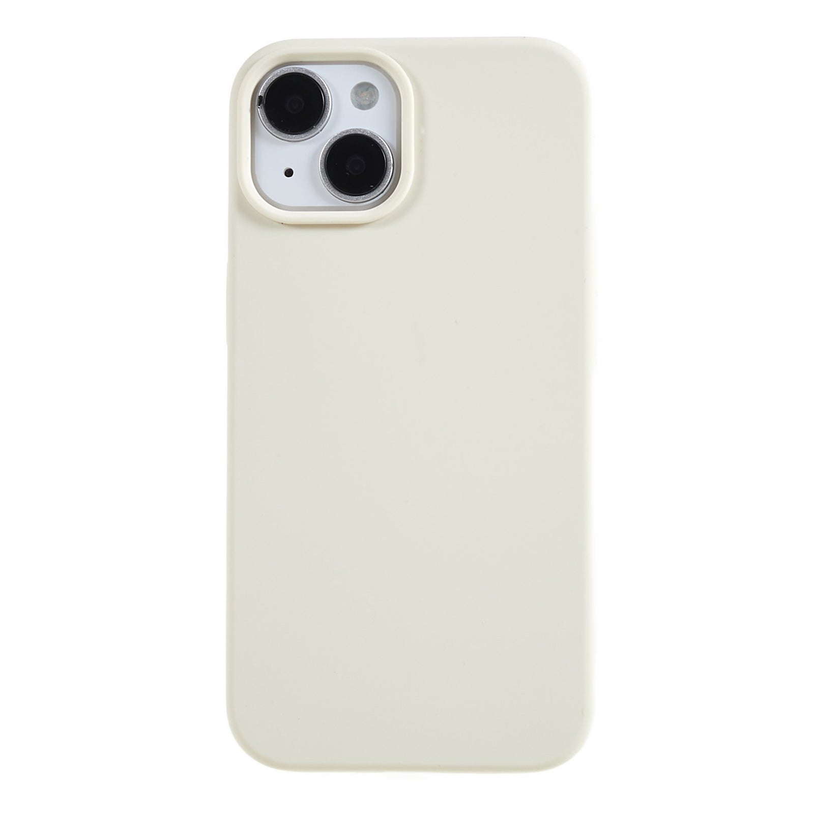 For iPhone 13 6.1 inch Shockproof Liquid Silicone Phone Case Back Protective Cover with Soft Lining