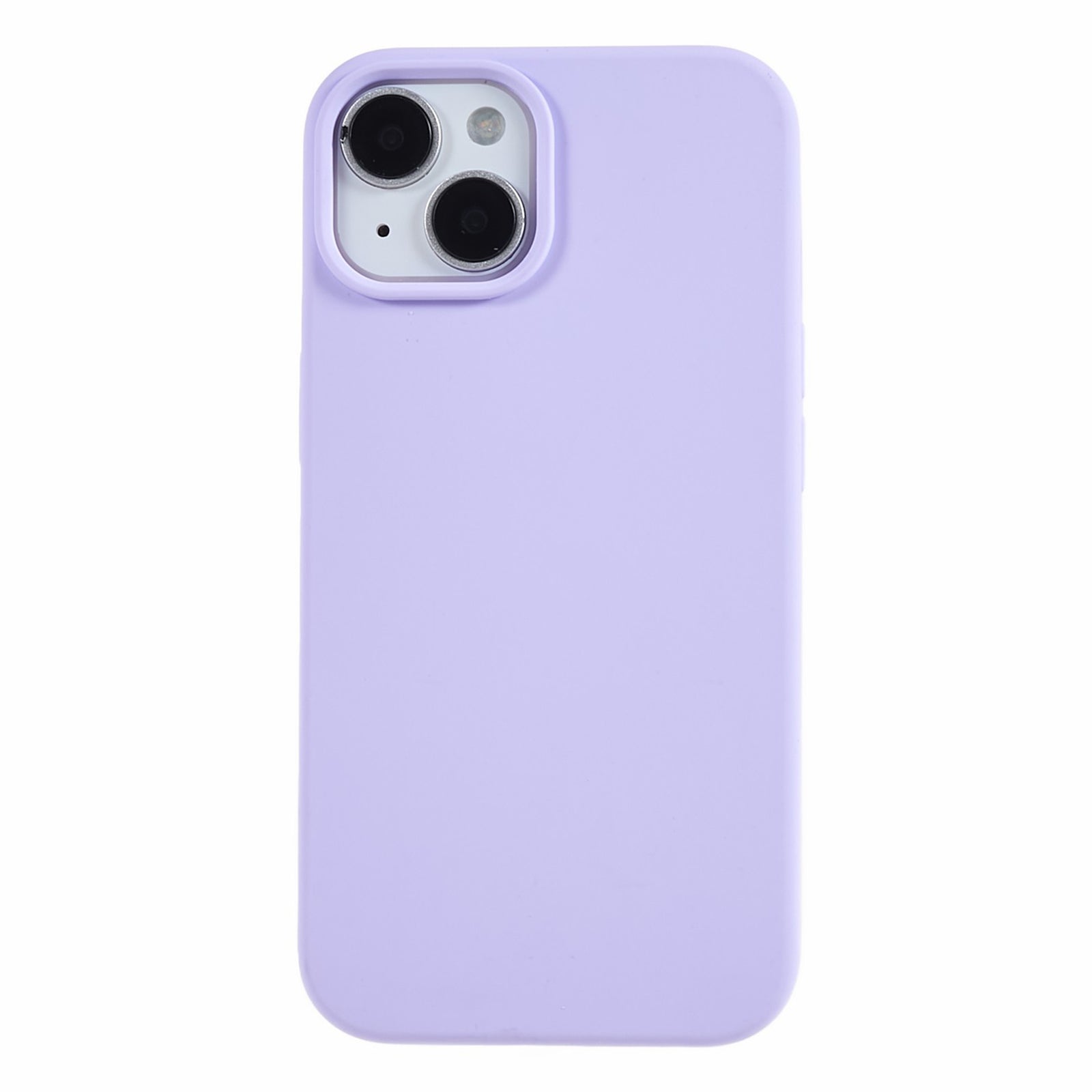 For iPhone 13 6.1 inch Shockproof Liquid Silicone Phone Case Back Protective Cover with Soft Lining