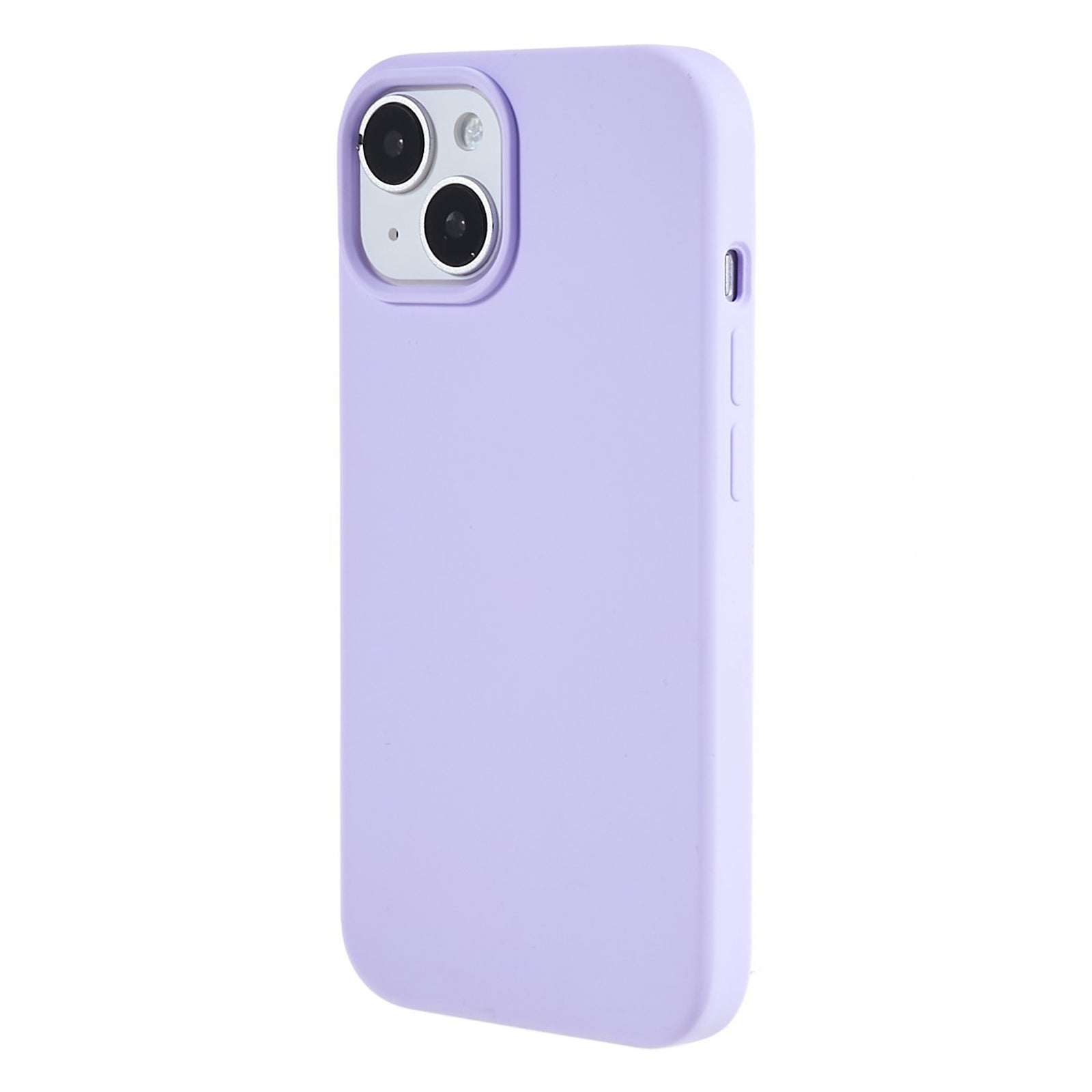 For iPhone 13 6.1 inch Shockproof Liquid Silicone Phone Case Back Protective Cover with Soft Lining