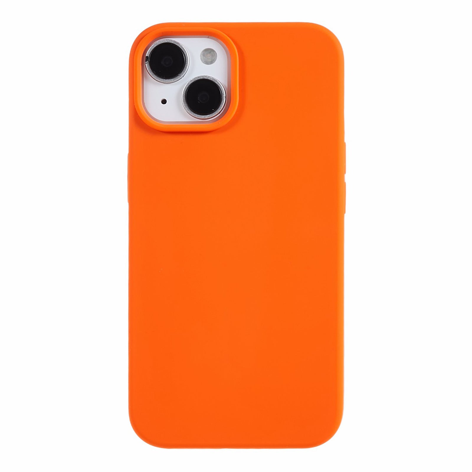 For iPhone 13 6.1 inch Shockproof Liquid Silicone Phone Case Back Protective Cover with Soft Lining
