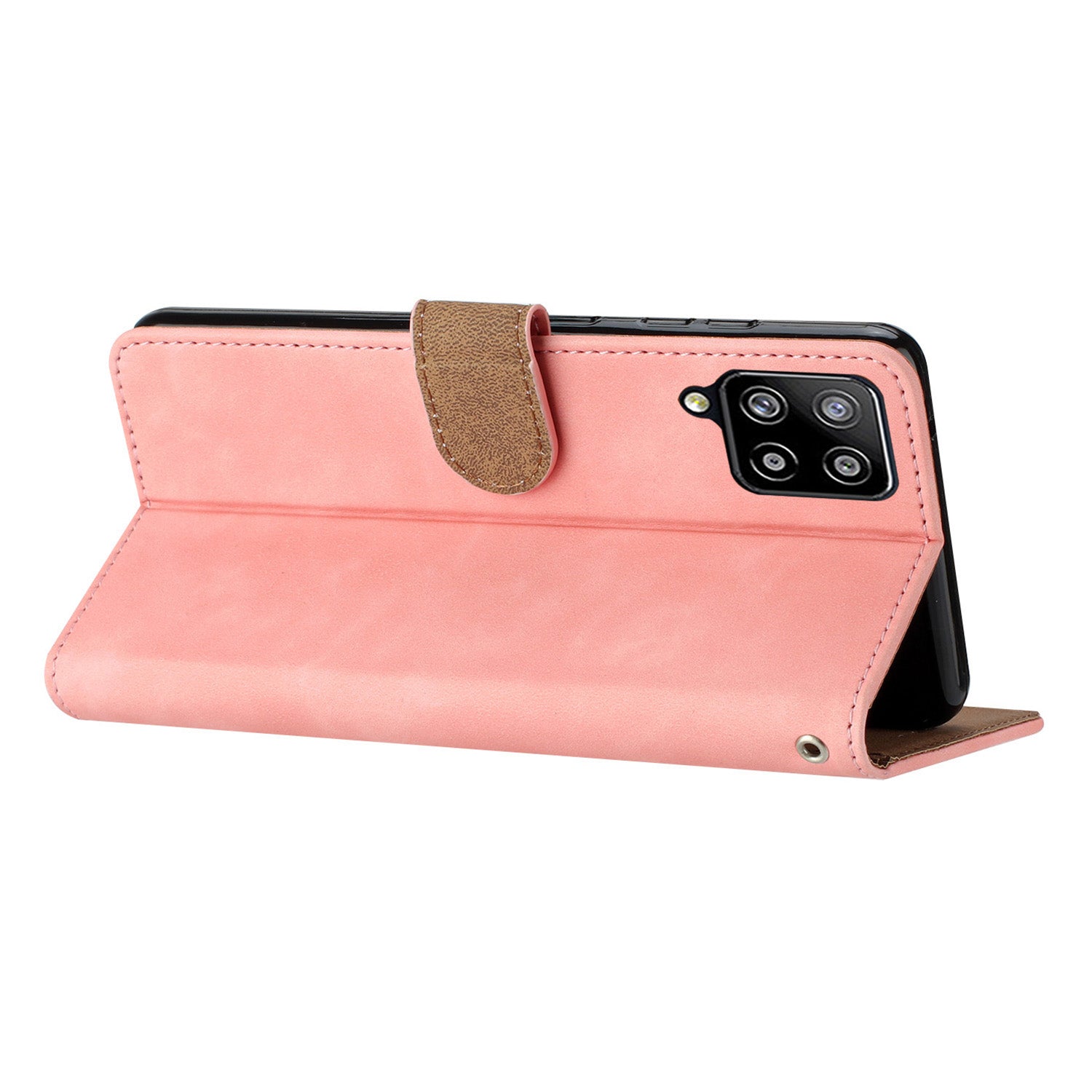 Leather Cover for Samsung Galaxy A42 5G Horizontal Stand Butterfly Imprinted Wallet Flip Case