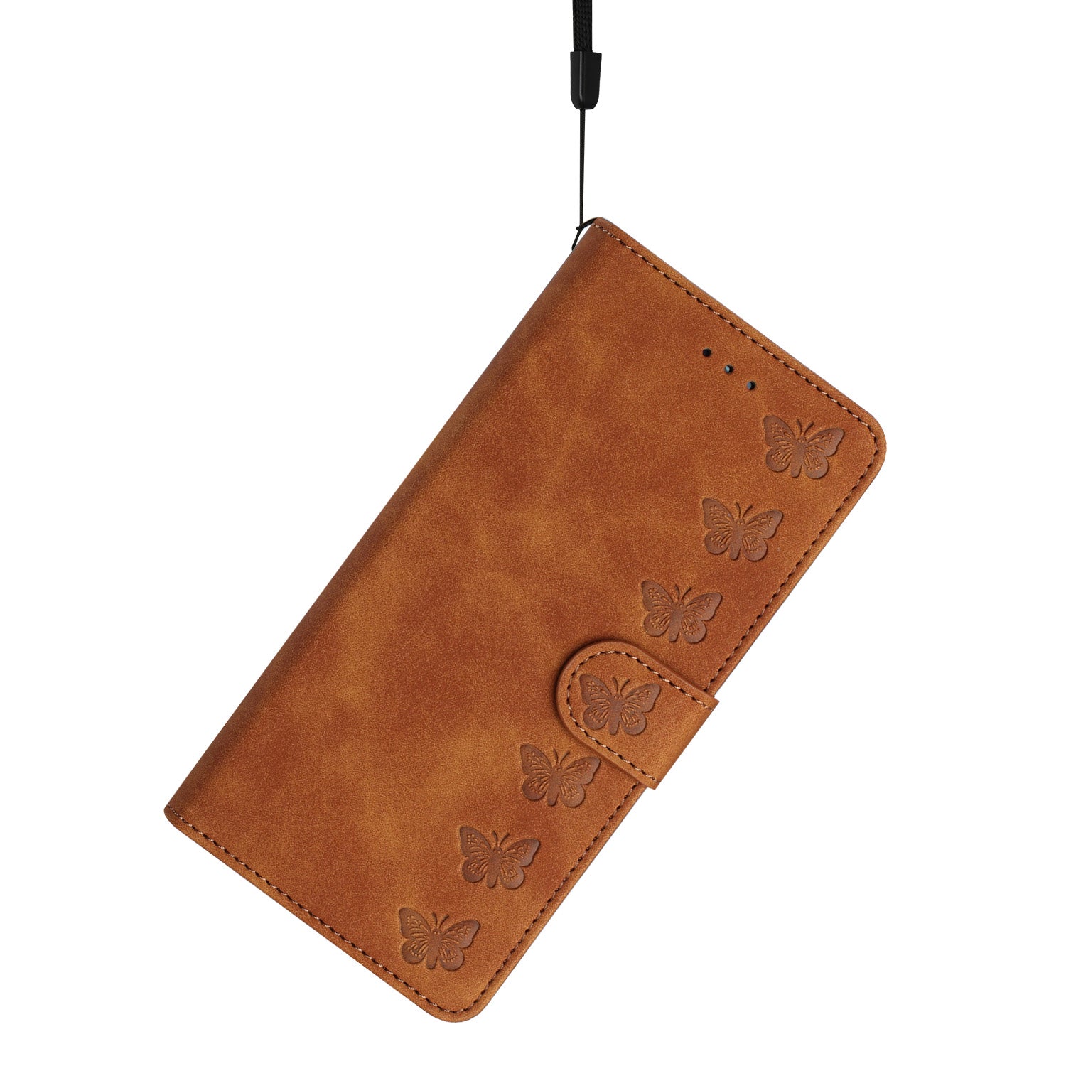 For Samsung Galaxy A52 5G / A52 4G / A52s 5G Drop-proof Butterfly Imprinted Shell Leather Wallet Stand Phone Case