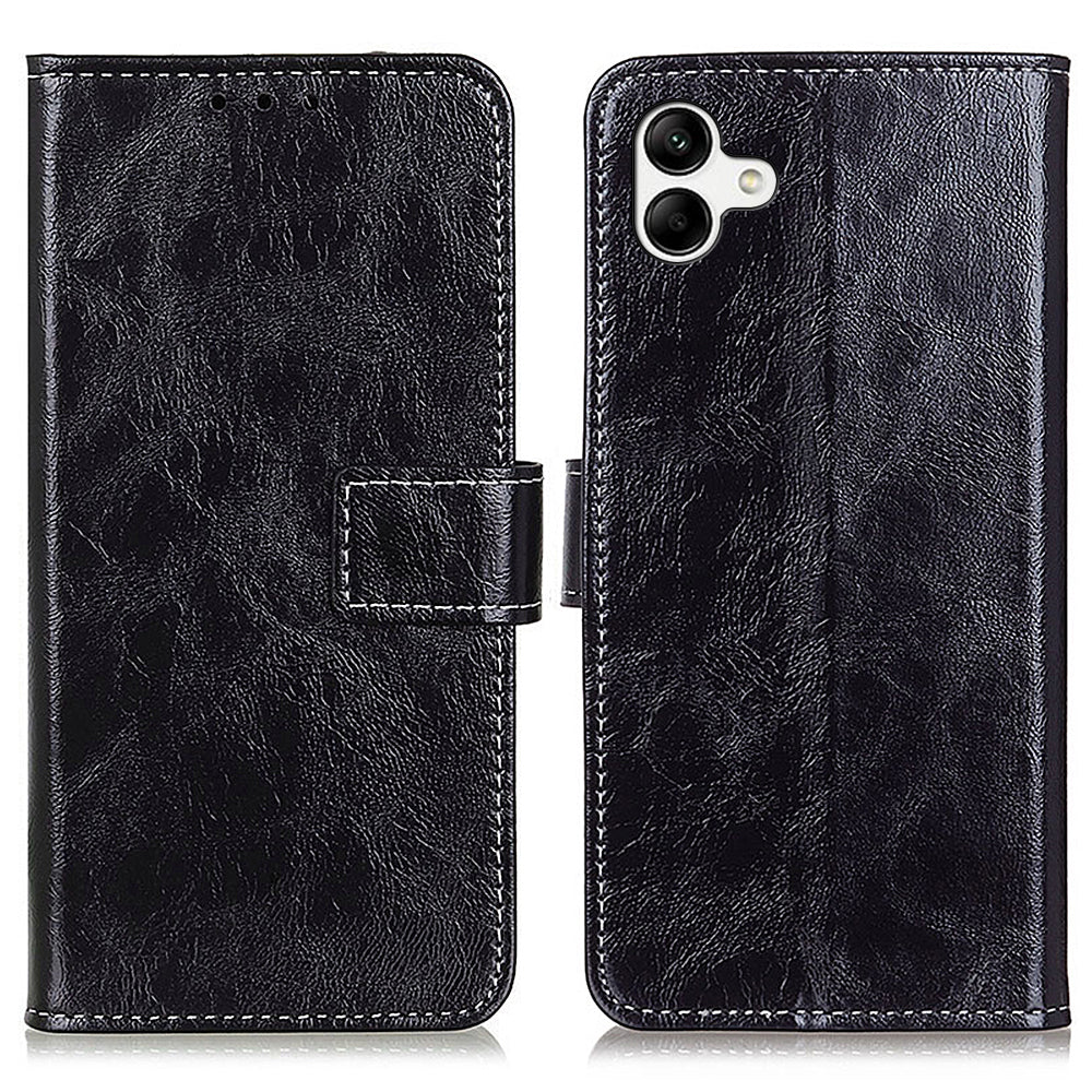 Peněženka na telefon pro Samsung Galaxy F14 5G Retro Crazy Horse Texture PU kožený kryt se stojánkem